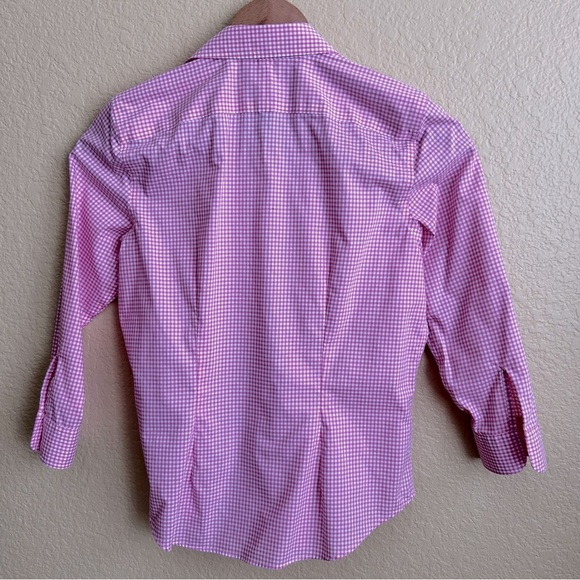 Lauren Ralph Lauren Petite Non Iron Checkered Button Down Shirt - Picture 2 of 9